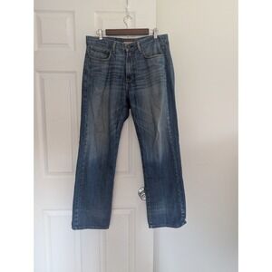 VTG‎ Y2K Tommy Hilfiger Wide Leg Men's Baggy Jeans Measures 34 x 29 Denim Skater